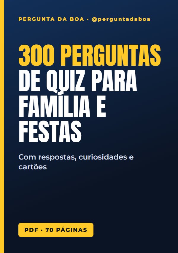 Capa: 300 Perguntas de Quiz para Família e Festas